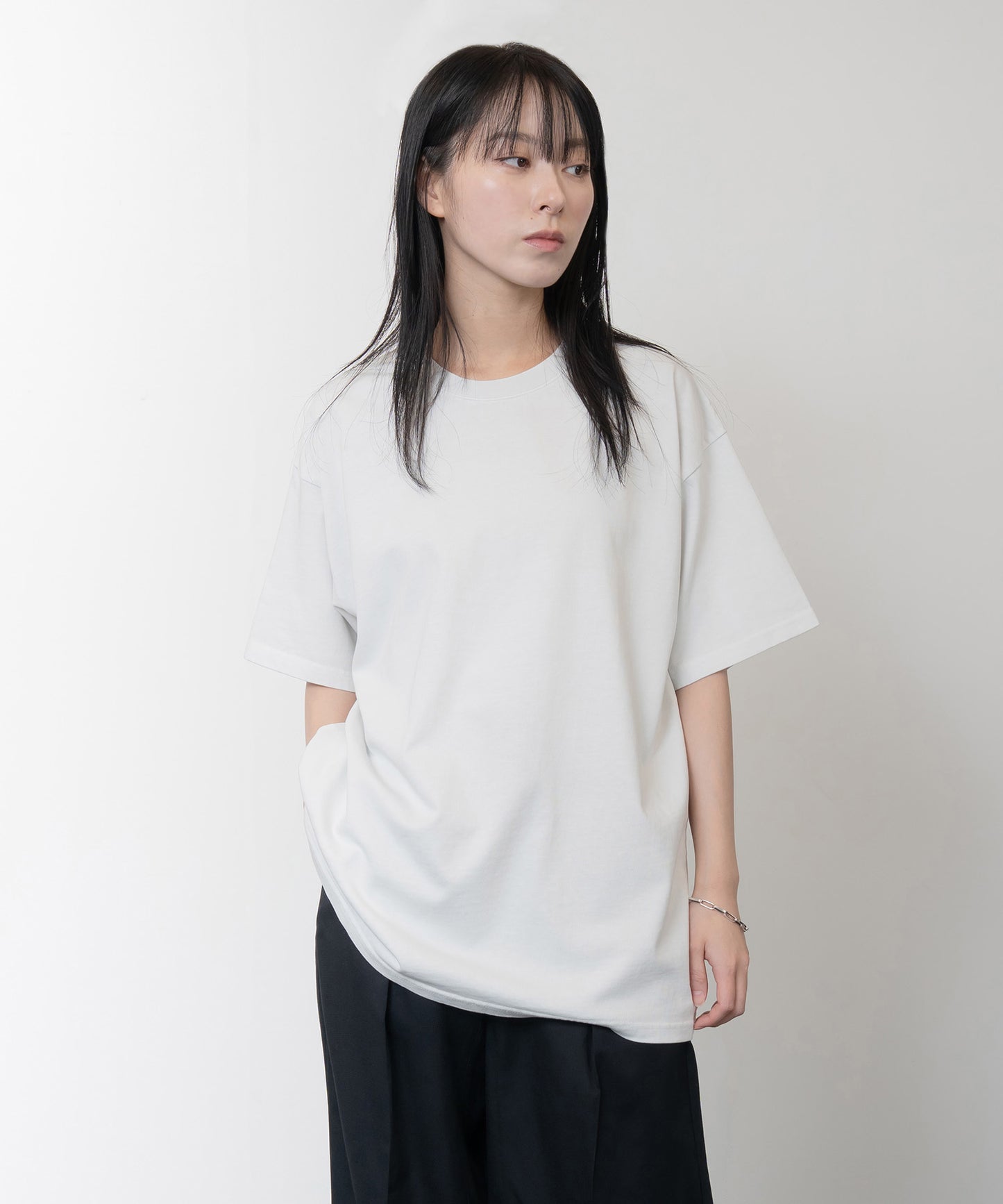 Heavy Crewneck Pigment Dye T-Shirt / OFF-WHITE