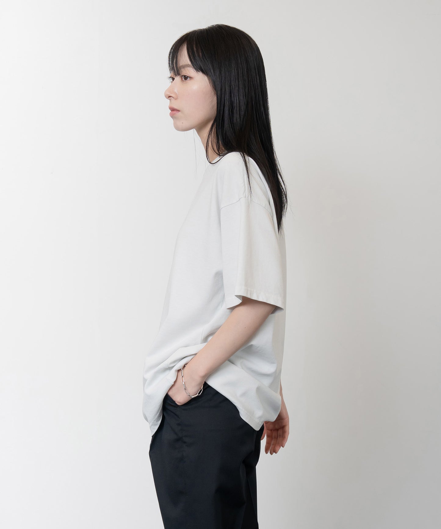 Heavy Crewneck Pigment Dye T-Shirt / OFF-WHITE