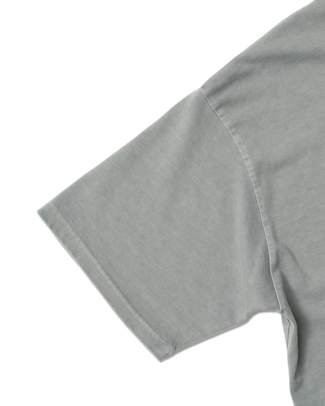 Heavy Crewneck Pigment Dye T-Shirt / GRAY