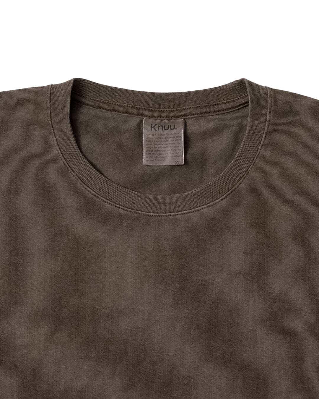 Heavy Crewneck Pigment Dye T-Shirt / BROWN