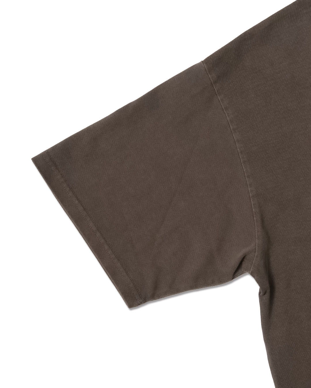 Heavy Crewneck Pigment Dye T-Shirt / BROWN
