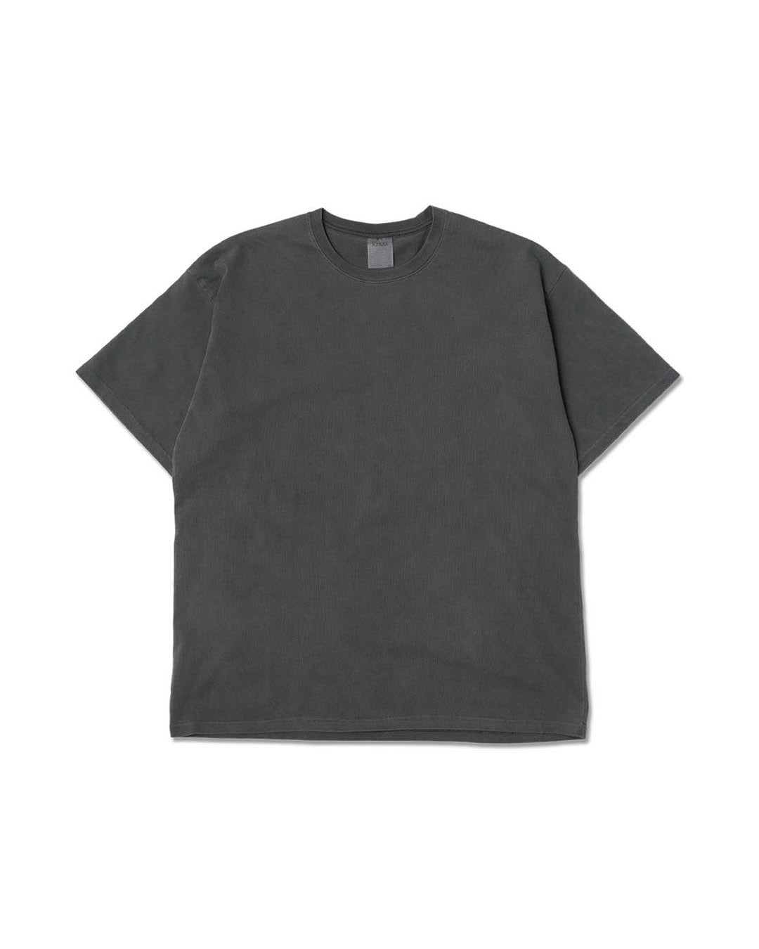 Heavy Crewneck Pigment Dye T-Shirt / BLACK