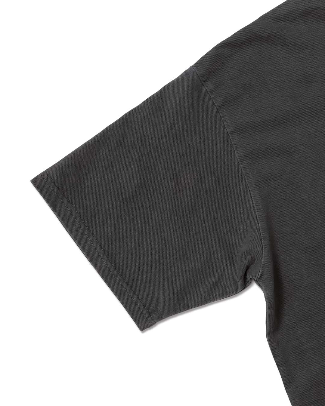 Heavy Crewneck Pigment Dye T-Shirt / BLACK