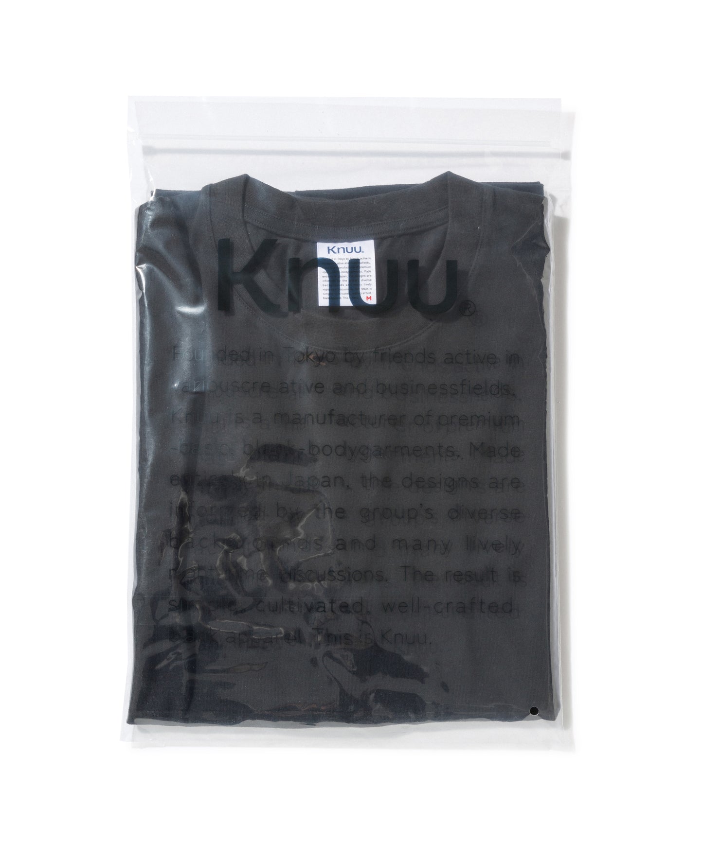 Small Logo Heavy Crewneck Long Sleeve T-Shirt / BLACK