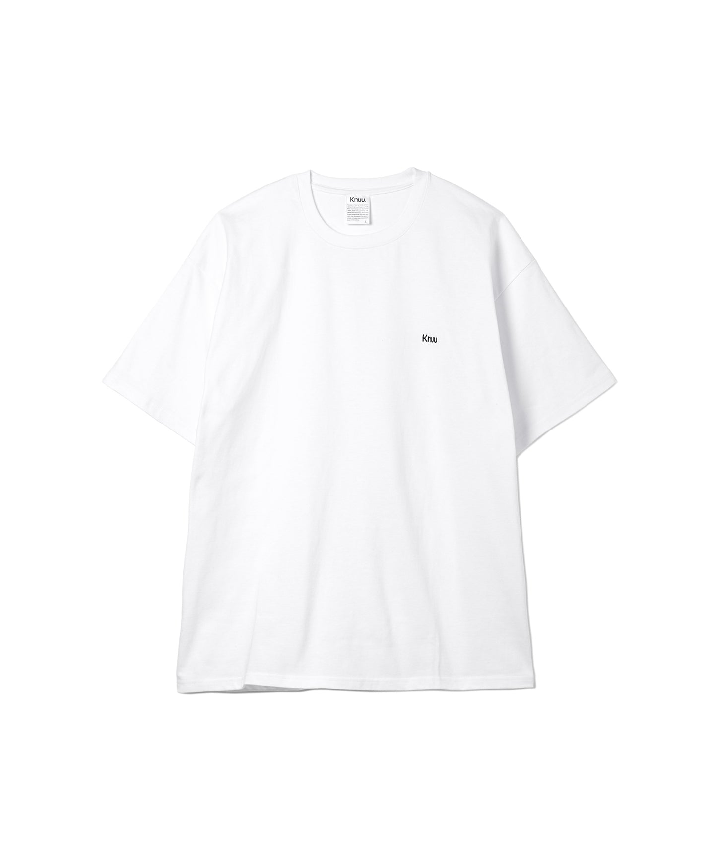 Small Logo Heavy Crewneck T-Shirt / WHITE