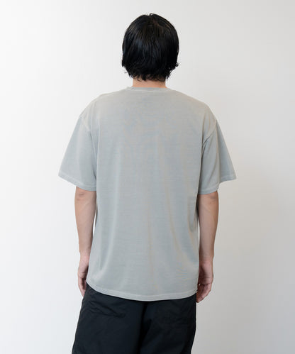 Heavy Crewneck Pigment Dye T-Shirt / GRAY