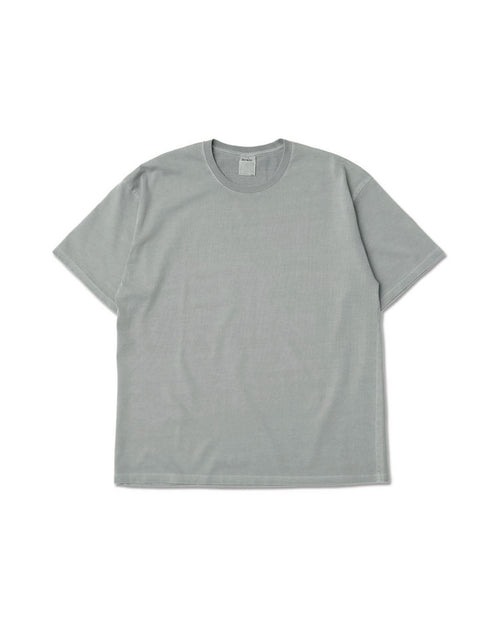 Heavy Crewneck Pigment Dye T-Shirt / GRAY - GRAY
