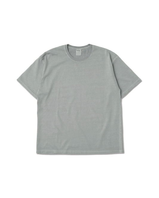 Heavy Crewneck Pigment Dye T-Shirt / GRAY