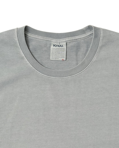 Heavy Crewneck Pigment Dye T-Shirt / GRAY