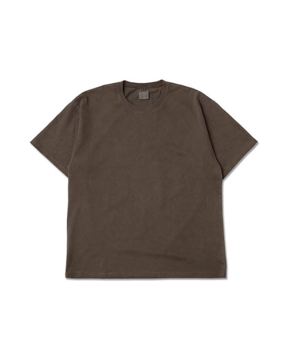 Heavy Crewneck Pigment Dye T-Shirt / BROWN