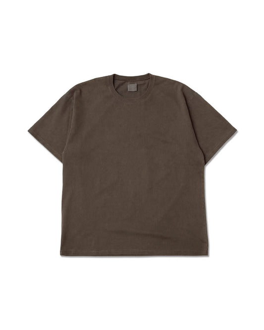 Heavy Crewneck Pigment Dye T-Shirt / BROWN