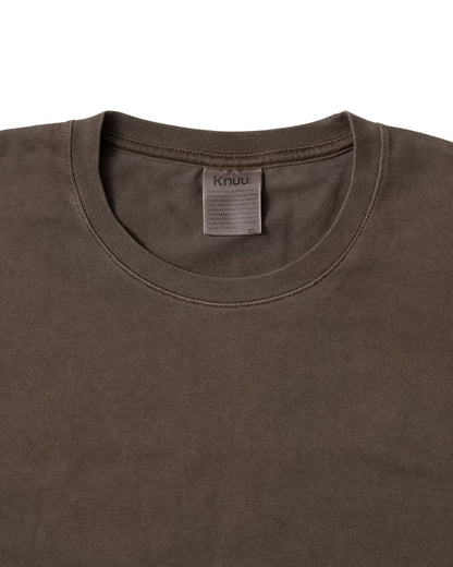 Heavy Crewneck Pigment Dye T-Shirt / BROWN