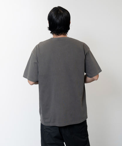 Heavy Crewneck Pigment Dye T-Shirt / BLACK