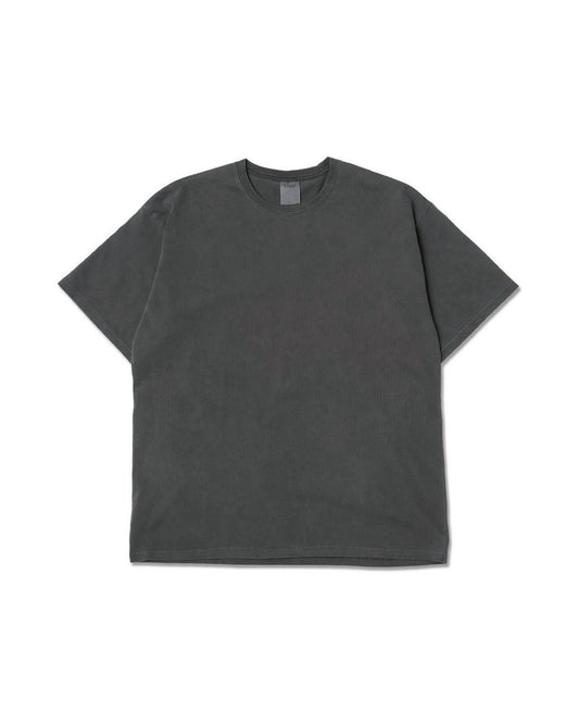 Heavy Crewneck Pigment Dye T-Shirt / BLACK
