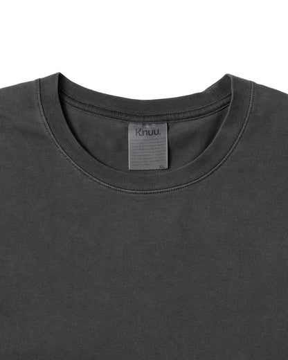 Heavy Crewneck Pigment Dye T-Shirt / BLACK