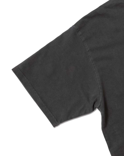 Heavy Crewneck Pigment Dye T-Shirt / BLACK