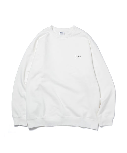 Small Logo Heavy Crewneck Sweatshirt / WHITE - WHITE