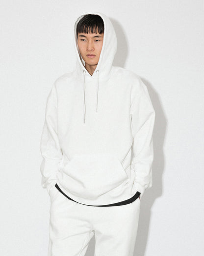 Heavy Hooded Sweatshirt / WHITE