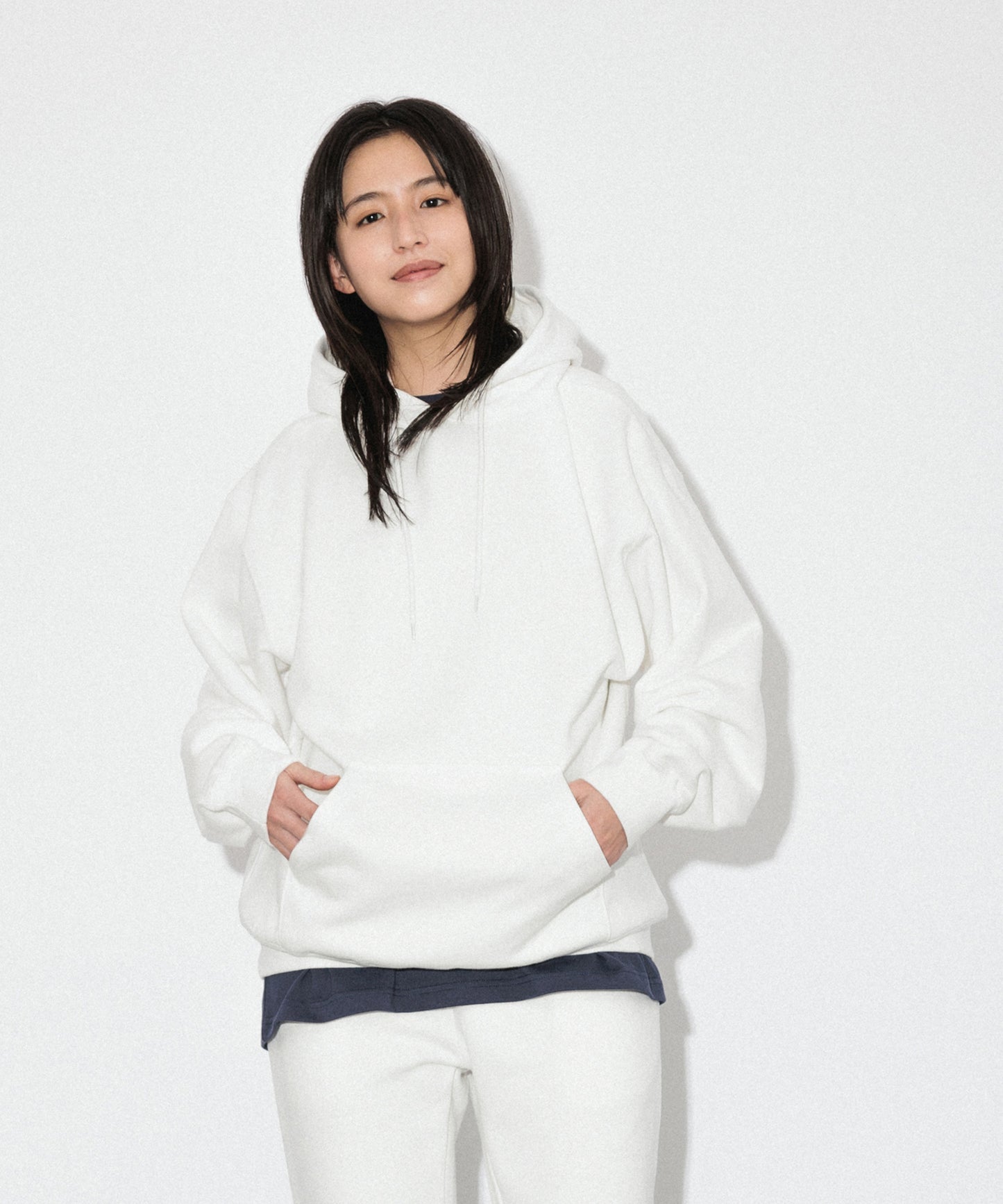 Heavy Hooded Sweatshirt / WHITE