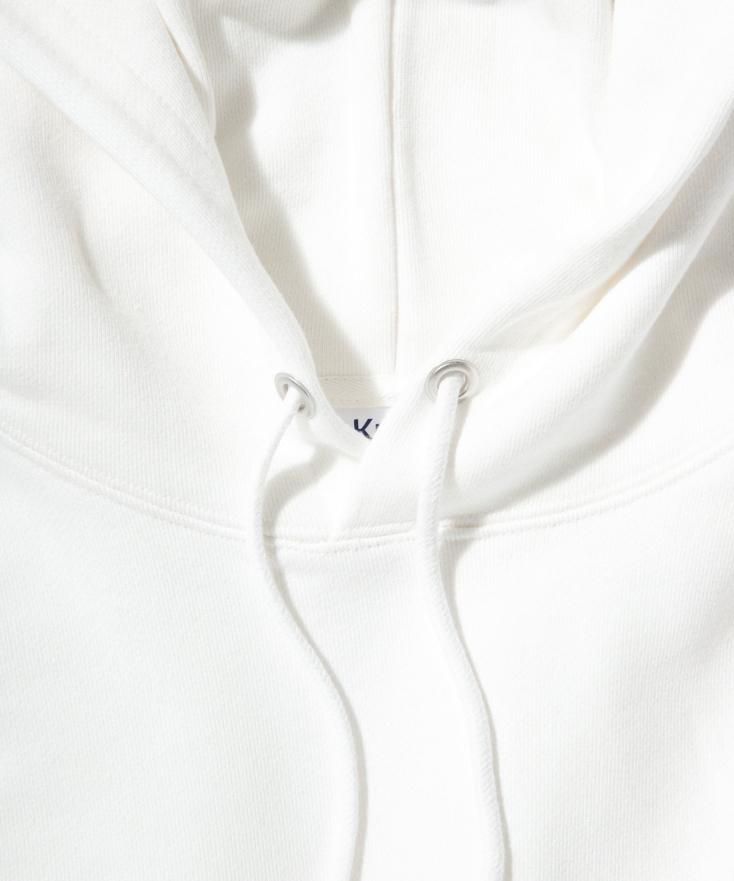 Big Logo Heavy Hooded Sweatshirt / WHITE