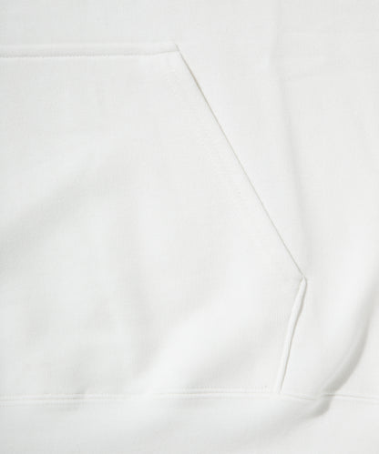 Big Logo Heavy Hooded Sweatshirt / WHITE