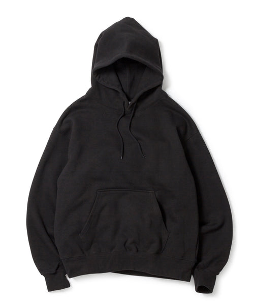 Heavy Hooded Sweatshirt / BLACK - BLACK