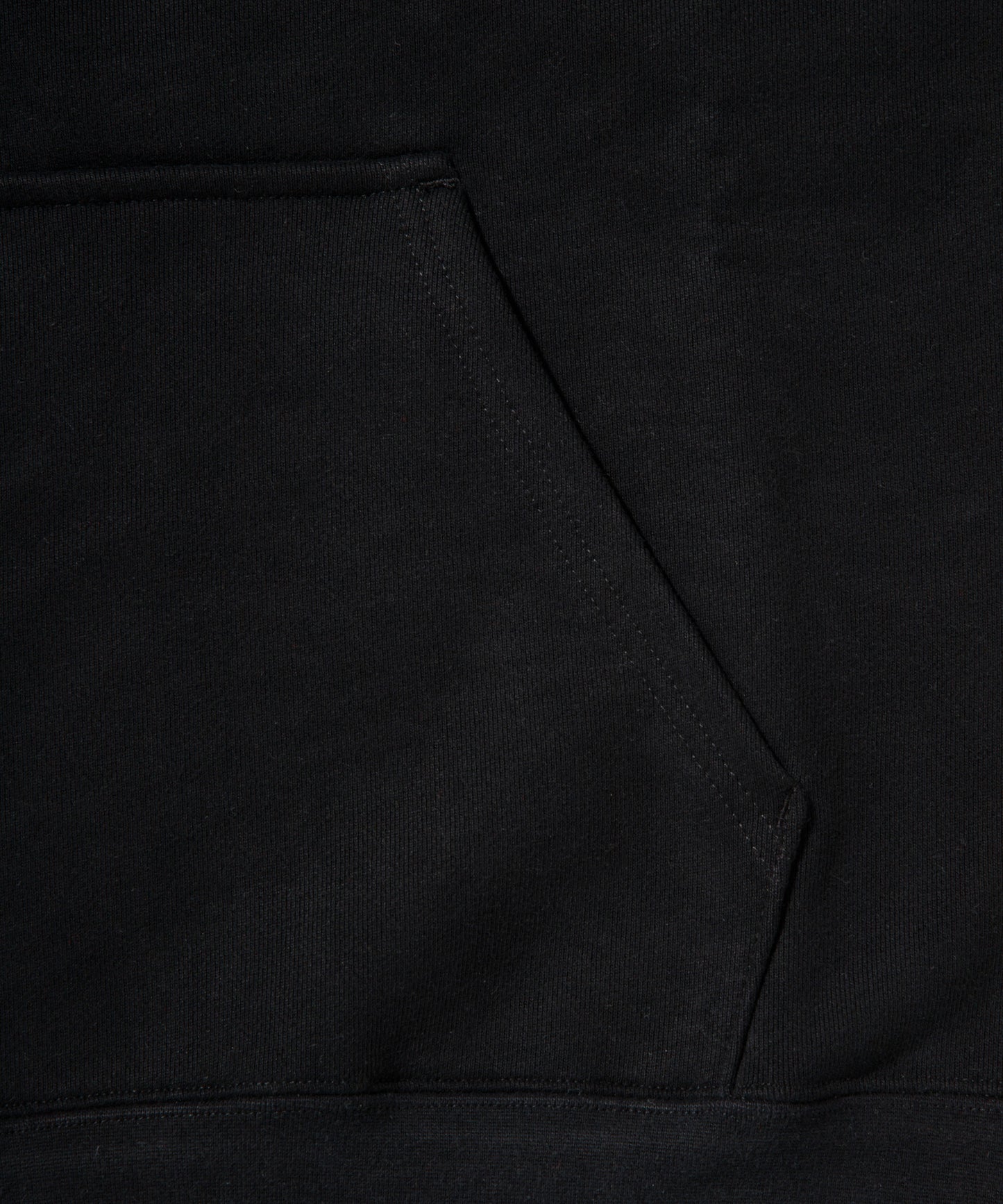 Heavy Hooded Sweatshirt / BLACK