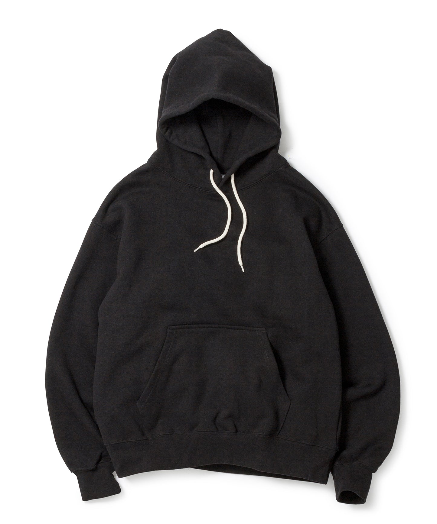 Heavy Hooded Sweatshirt / BLACK