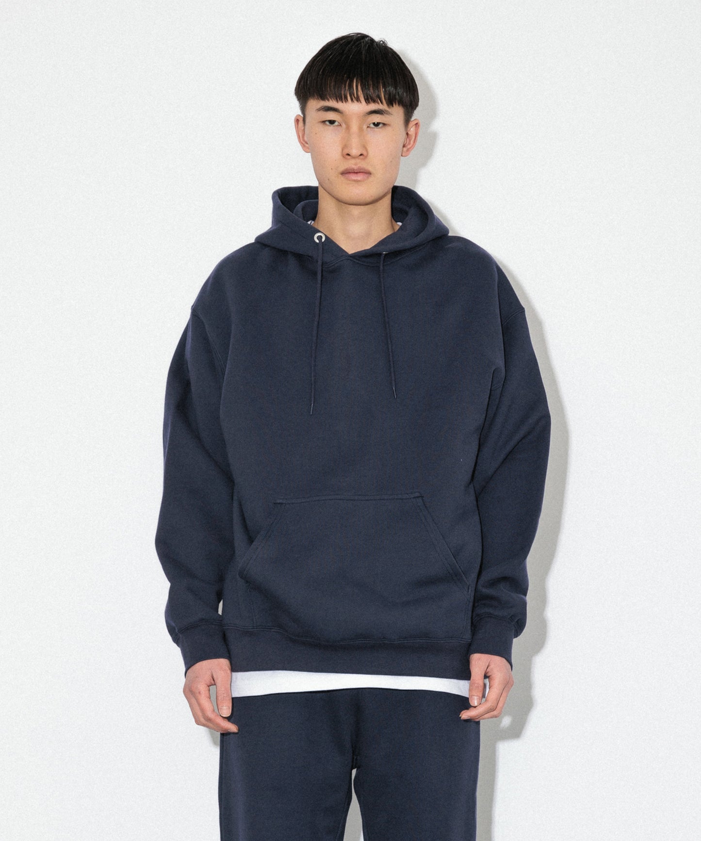 Heavy Hooded Sweatshirt / NAVY