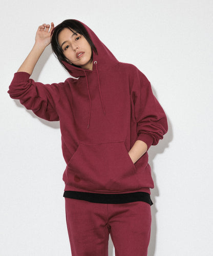 Heavy Hooded Sweatshirt / MAROON