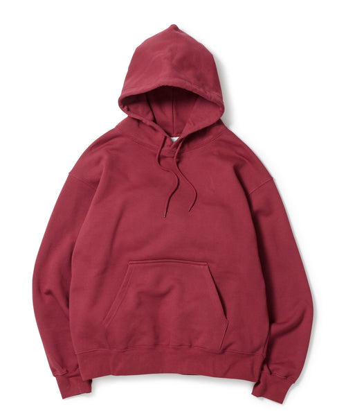 Heavy Hooded Sweatshirt / MAROON - MAROON