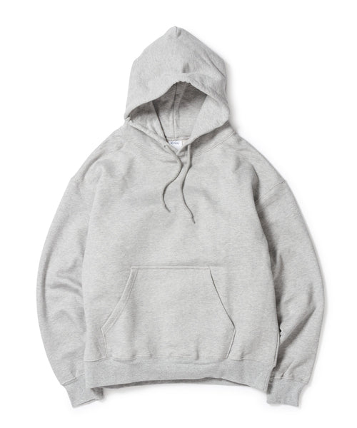 Heavy Hooded Sweatshirt / HEATHER GRAY - HEATHER GRAY