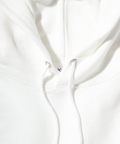 Logo Heavy Hooded Sweatshirt / WHITE