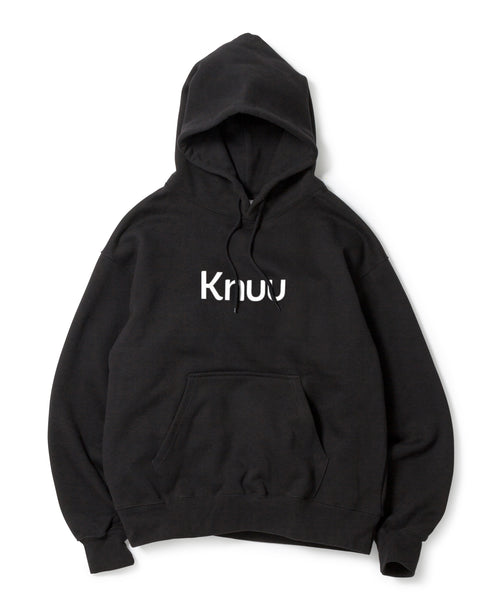 Logo Heavy Hooded Sweatshirt / BLACK - BLACK