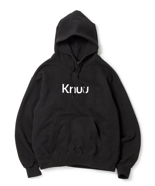 Logo Heavy Hooded Sweatshirt / BLACK