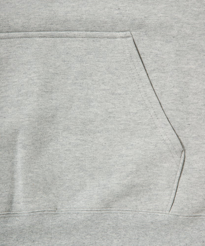 Logo Heavy Hooded Sweatshirt / HEATHER GRAY