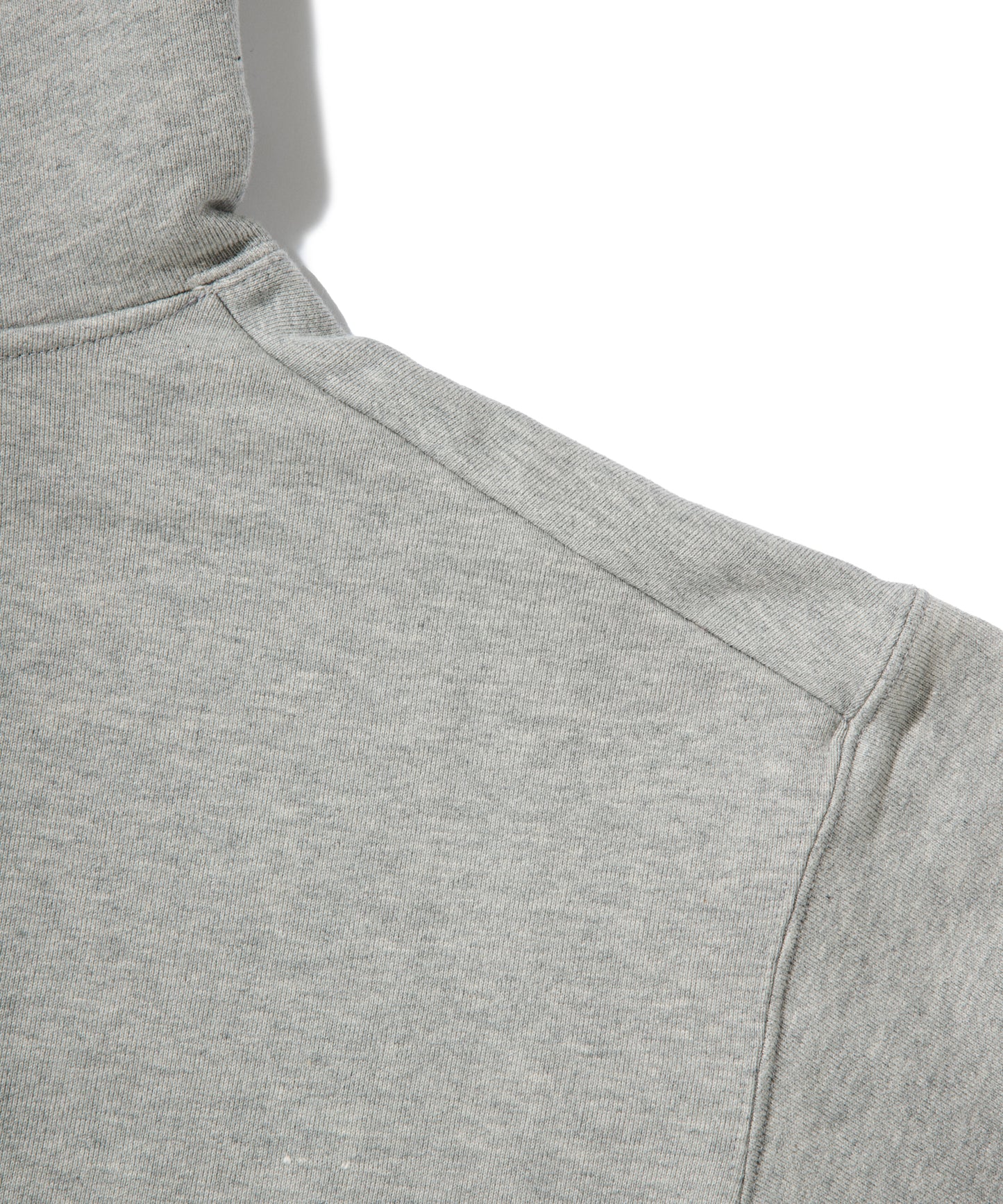 Logo Heavy Hooded Sweatshirt / HEATHER GRAY