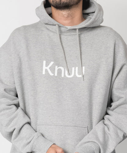 Logo Heavy Hooded Sweatshirt / HEATHER GRAY