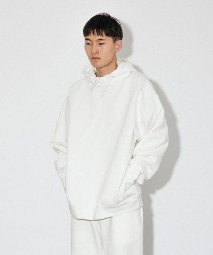 Heavy Hooded Sweatshirt - Seam Pocket / WHITE