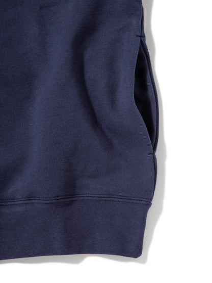 Heavy Hooded Sweatshirt - Seam Pocket / NAVY