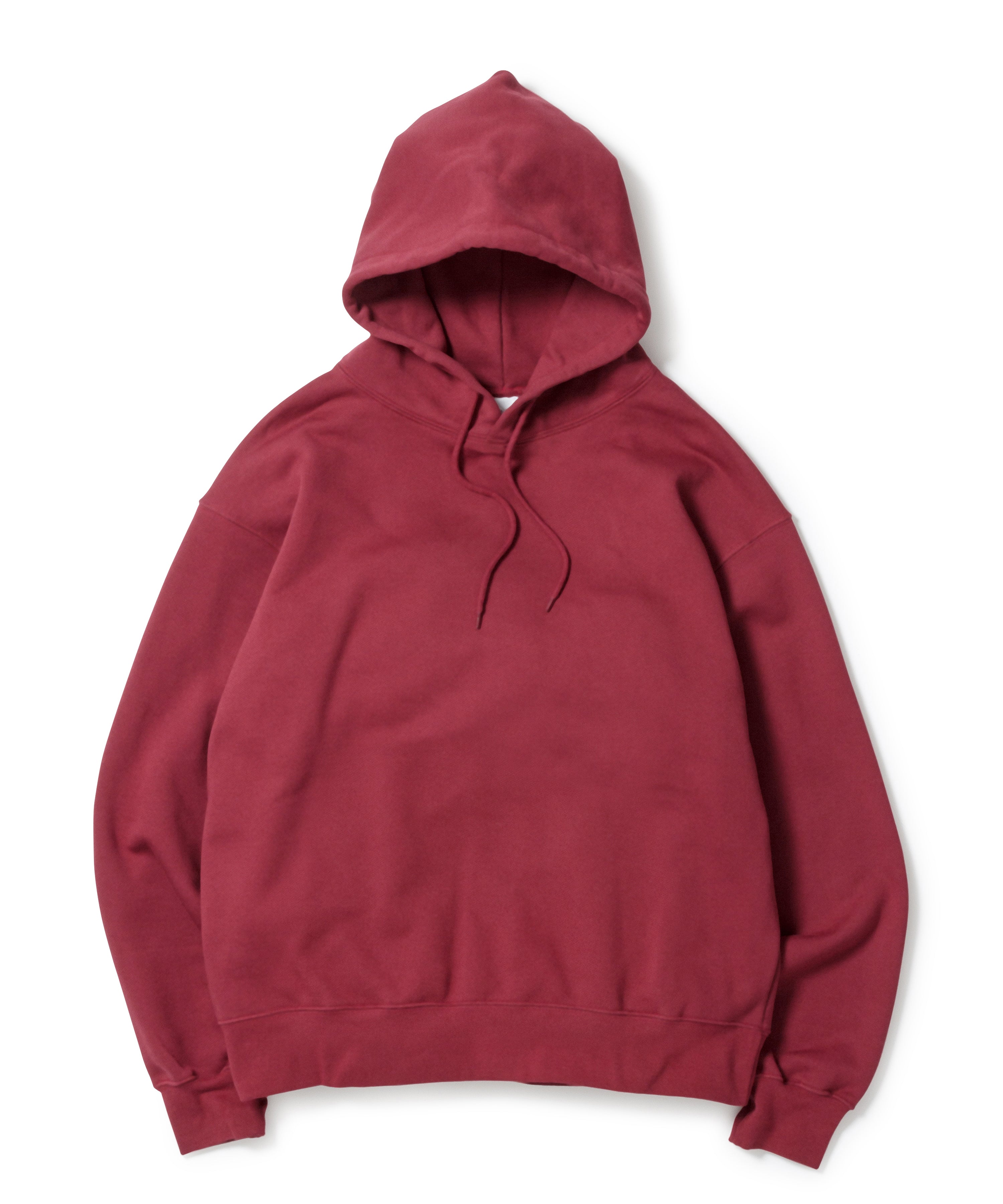 Heavy Hooded Sweatshirt - Seam Pocket / MAROON – Knuu