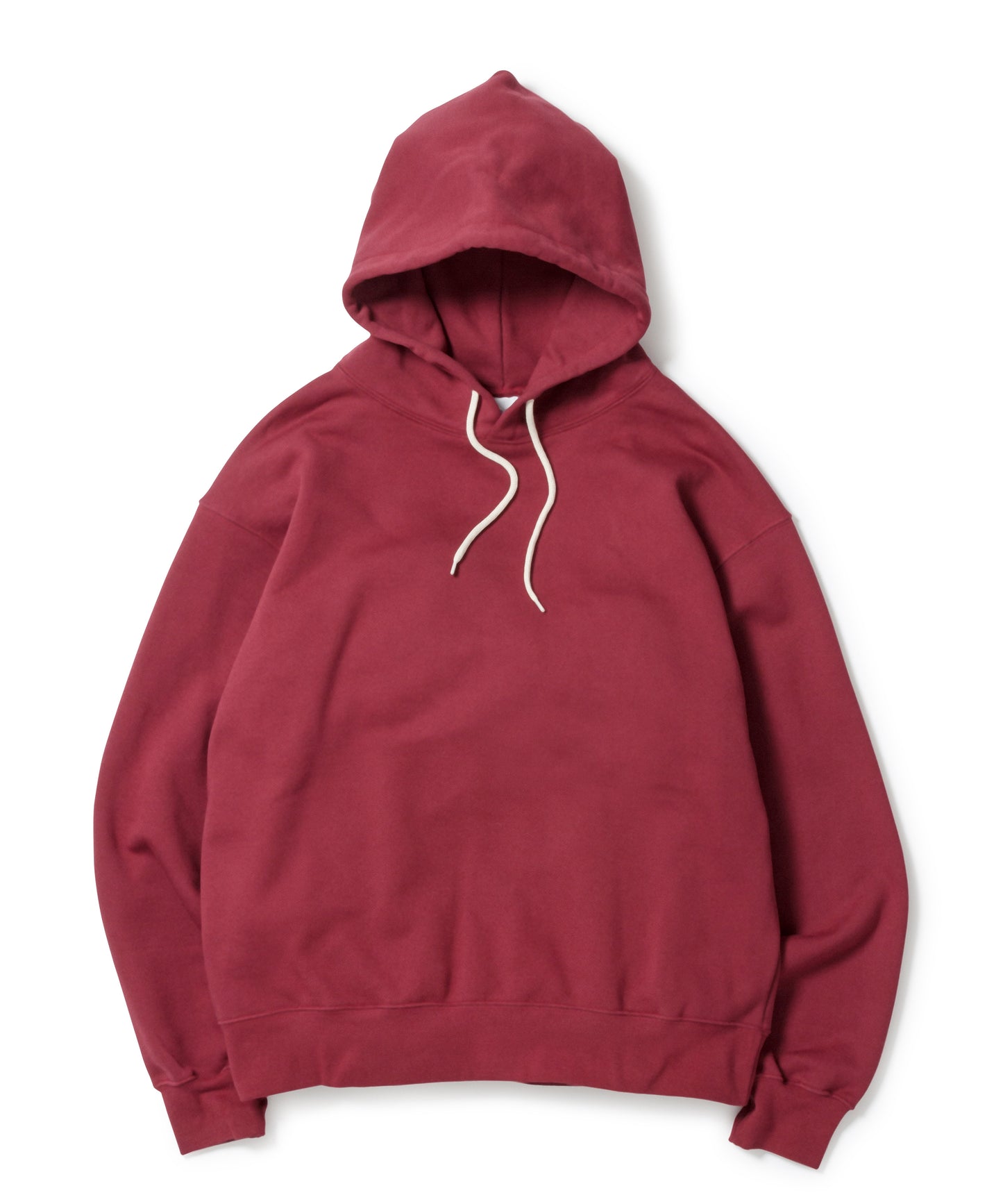 Heavy Hooded Sweatshirt - Seam Pocket / MAROON