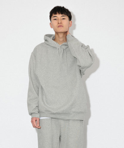 Heavy Hooded Sweatshirt - Seam Pocket / HEATHER GRAY