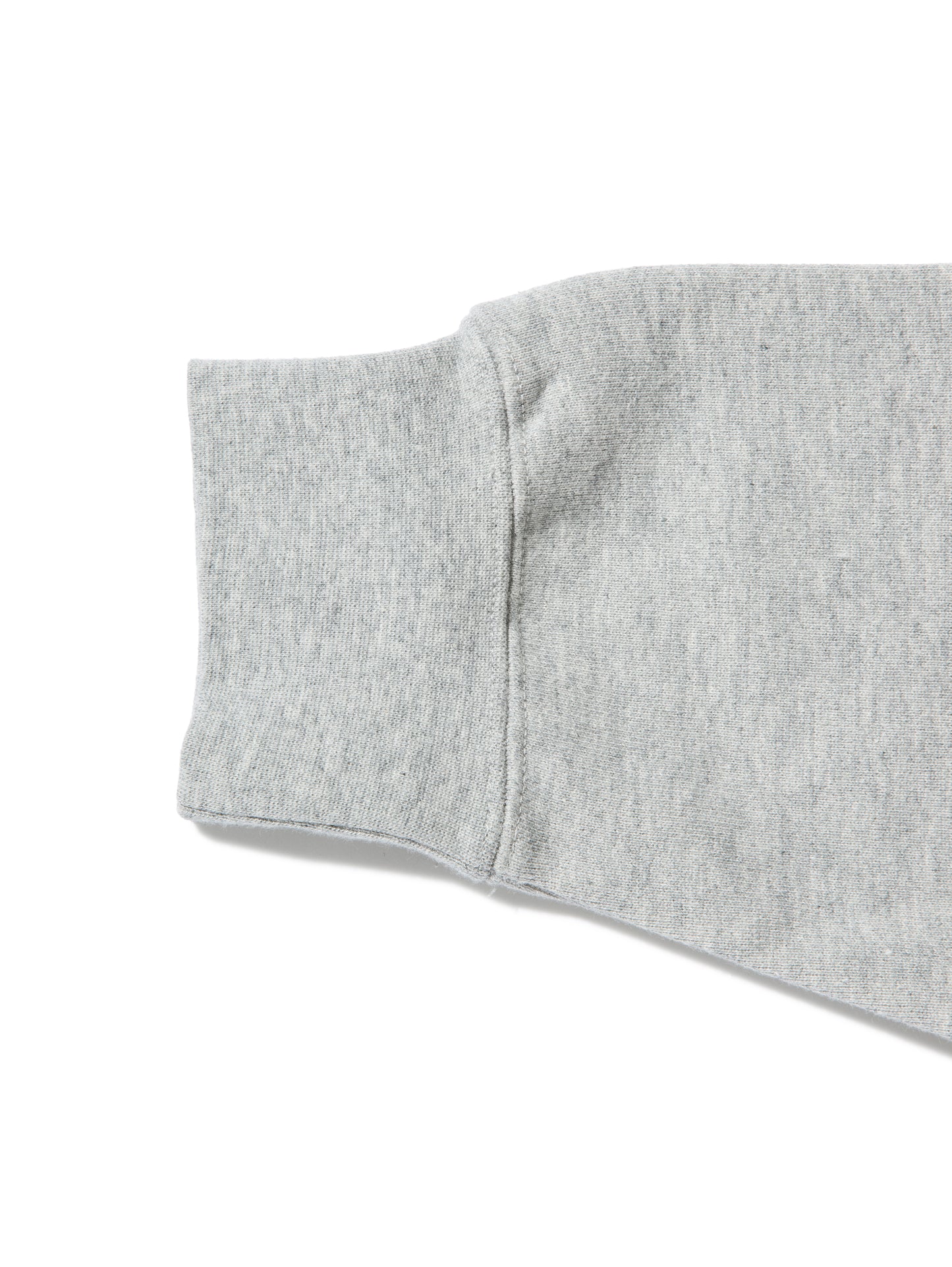 Heavy Hooded Sweatshirt - Seam Pocket / HEATHER GRAY