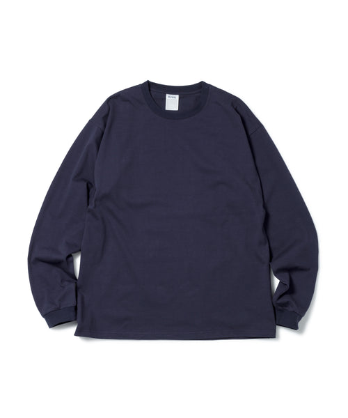 Heavy Crewneck Long Sleeve T-Shirt / NAVY - NAVY