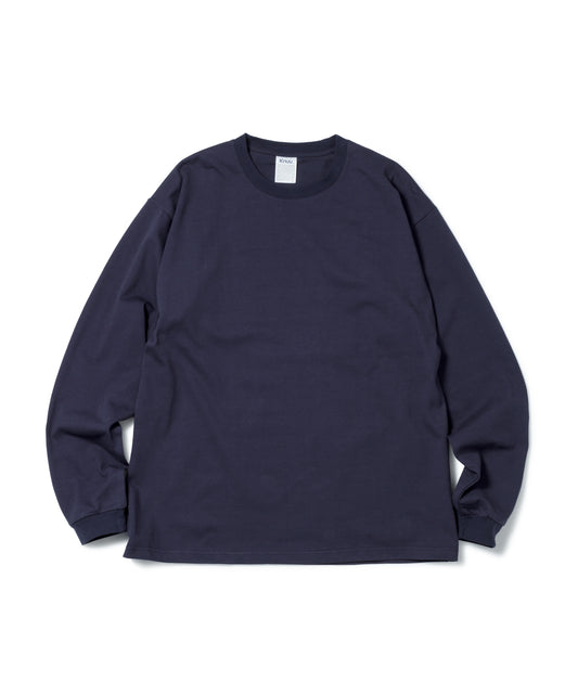 Heavy Crewneck Long Sleeve T-Shirt / NAVY