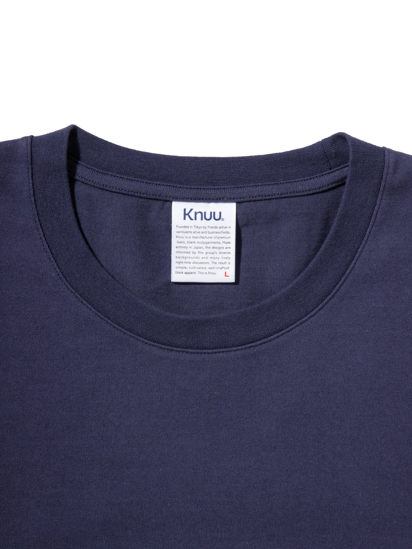 Heavy Crewneck Long Sleeve T-Shirt / NAVY