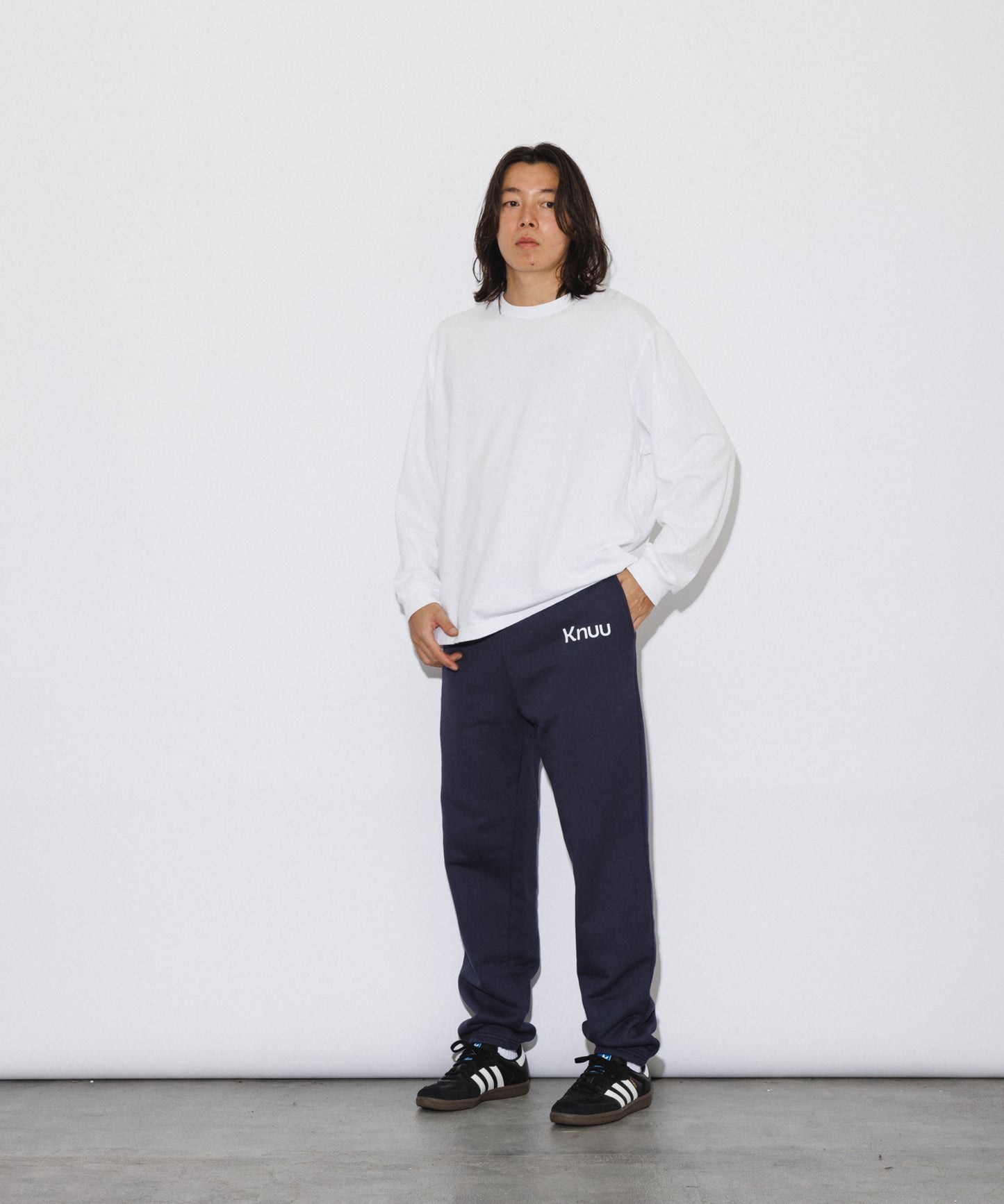 Logo Heavy Sweatpants / NAVY