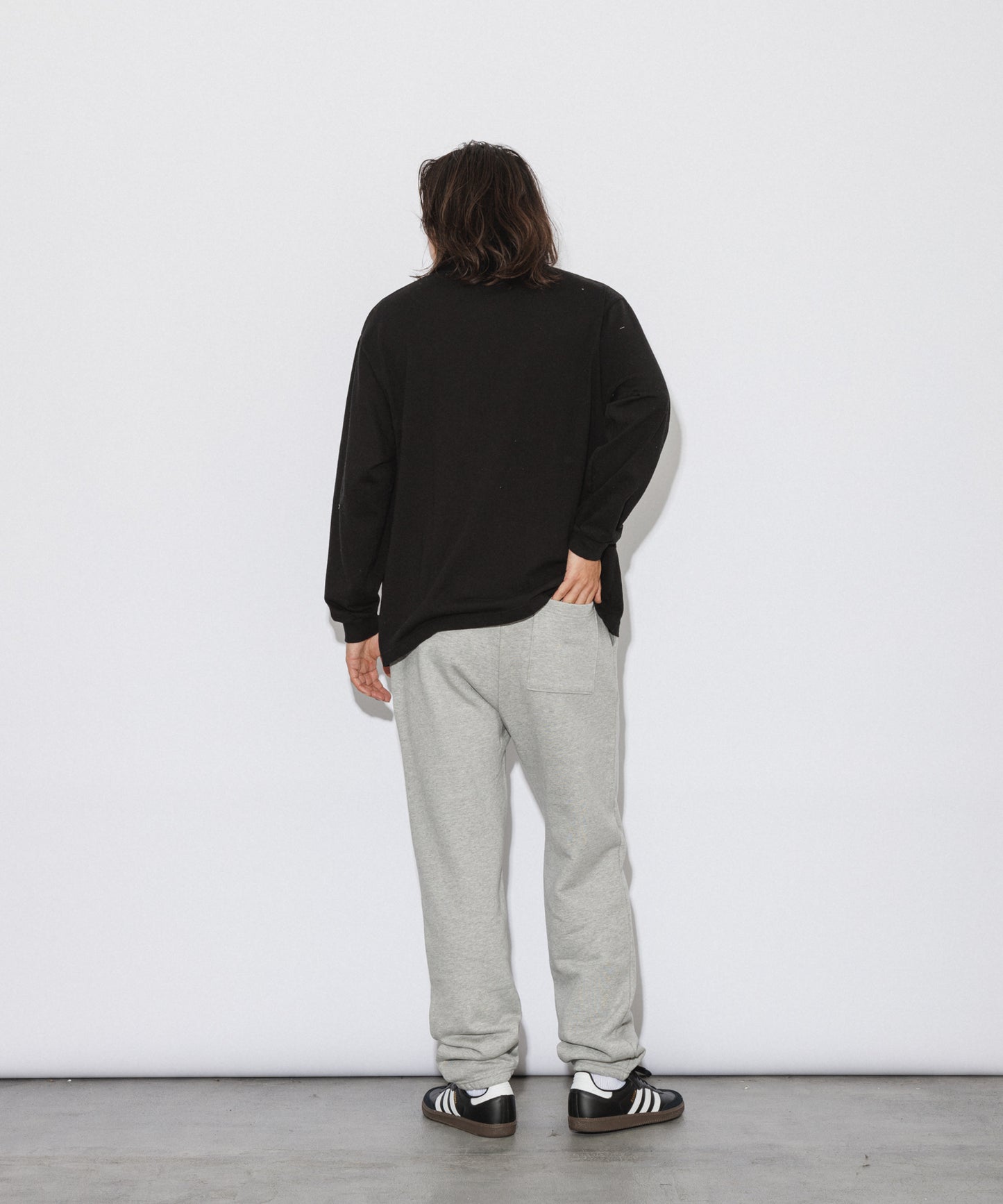 Logo Heavy Sweatpants / HEATHER GRAY