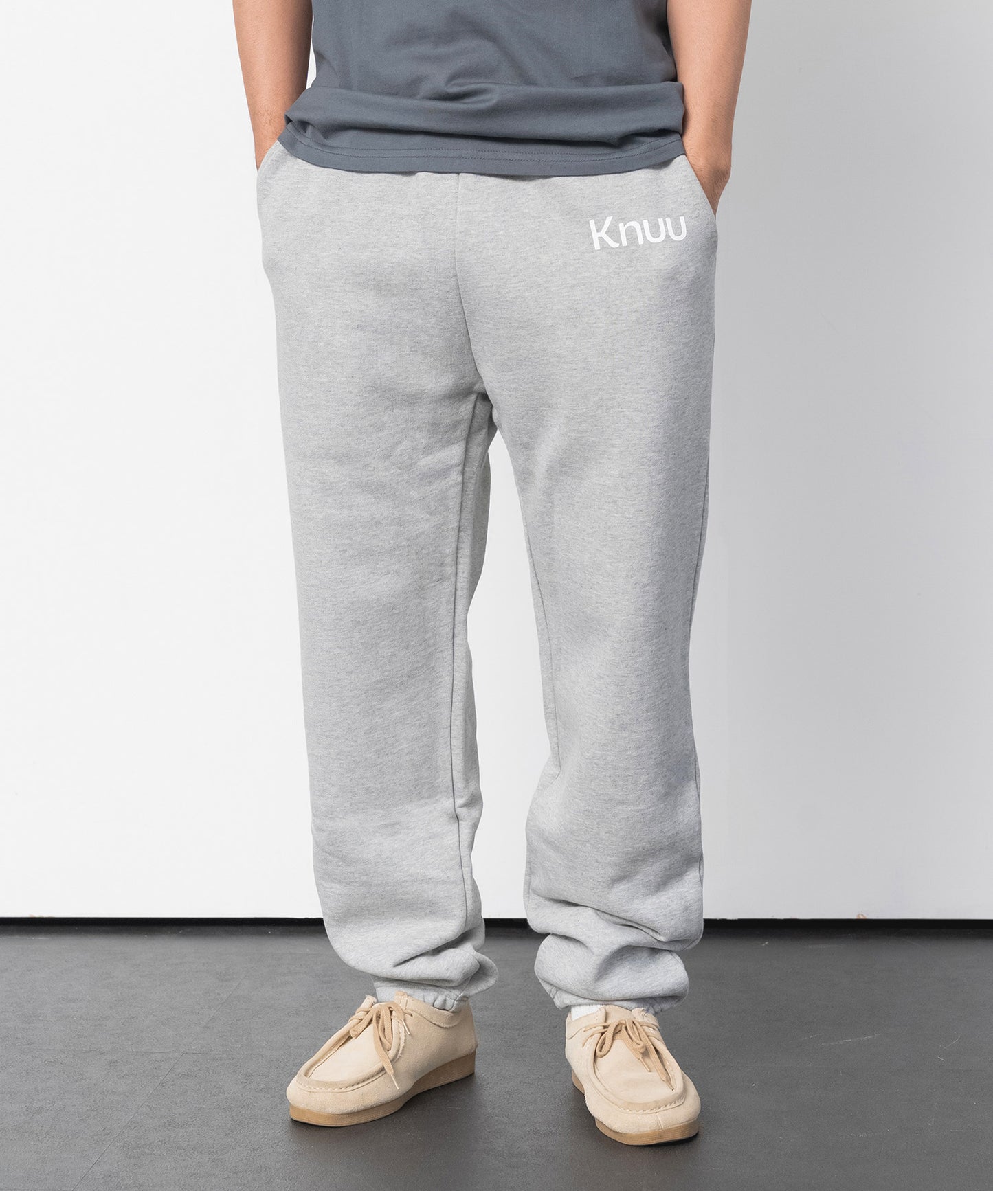 Logo Heavy Sweatpants / HEATHER GRAY